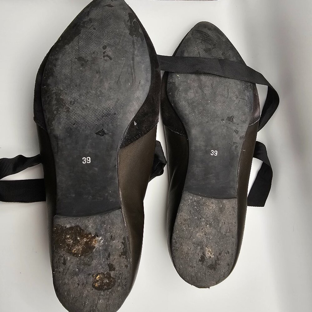 Marwell Black Glitter Oxford‑Style Heels – Size EU 39 (US 8–8.5) - Picture 8 of 8